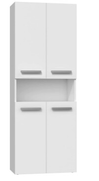 Cabinet with 1 Built-in Laundry Basket – Storage Organizer for Clothes and Household Items