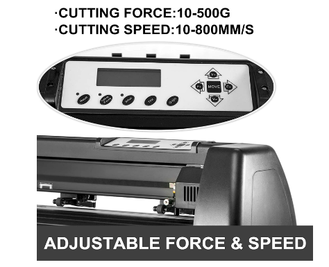 Cutter Plotter Machine 28” with Signmaster Software, 720mm Sign Making Vinyl Cutter for Professional Use