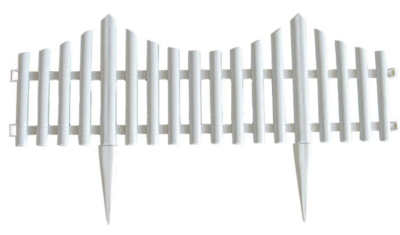 Set of 6 Plastic Wood Effect Garden Border