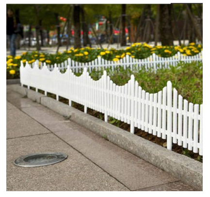 Set of 6 Plastic Wood Effect Garden Border