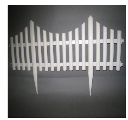 Set of 6 Plastic Wood Effect Garden Border