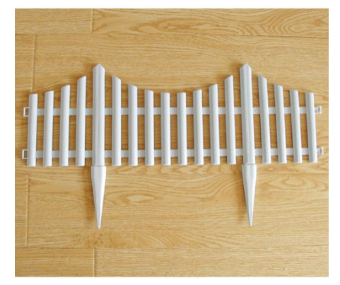 Set of 6 Plastic Wood Effect Garden Border