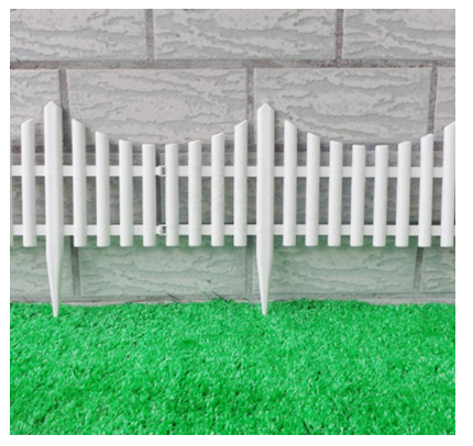 Set of 6 Plastic Wood Effect Garden Border