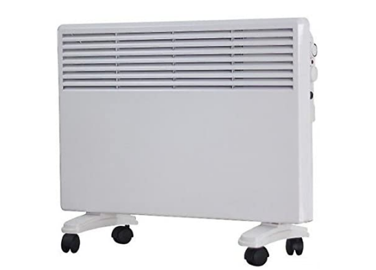 Convector Digital LED Glass Panel Heater White 750W-1500W, Energy-Efficient Electric Heater, Programmable Wall-Mounted Heater, Modern Home Heating Solution