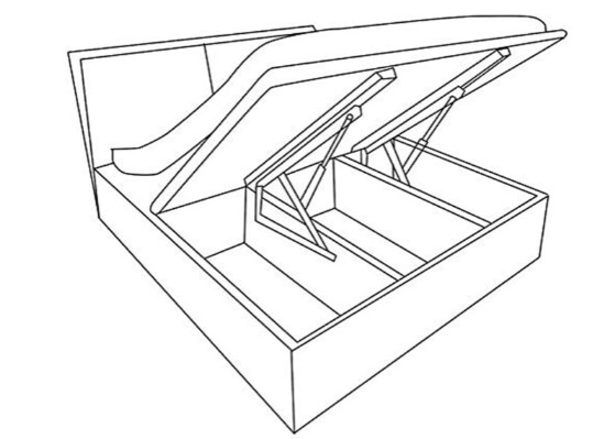 Bed Lift Hydraulic Mechanism Kit – Easy Lift System for Under-Bed Storage and Space Optimization
