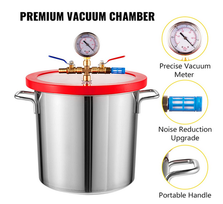 Single-Stage Vacuum Pump with Vacuum Chamber (12L)