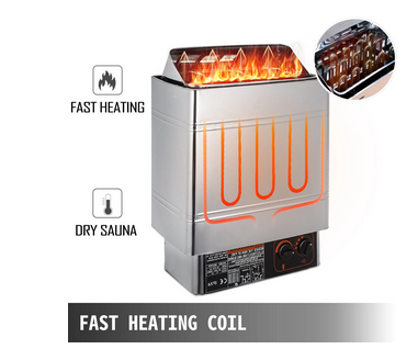 Electric Sauna Heater Stove with External/Internal Controller – High-Efficiency Heater for Home and Commercial Saunas