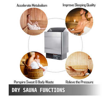 Electric Sauna Heater Stove with External/Internal Controller – High-Efficiency Heater for Home and Commercial Saunas