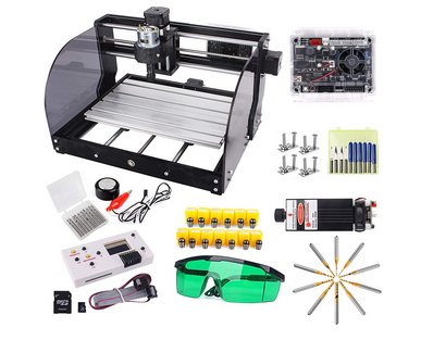 Upgraded 2 in 1 CNC 3018 Pro CNC Milling Machine with 3 W Power Module 3 Axis GRBL Laser Engraving Machine