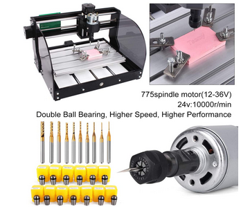 Upgraded 2 in 1 CNC 3018 Pro CNC Milling Machine with 3 W Power Module 3 Axis GRBL Laser Engraving Machine