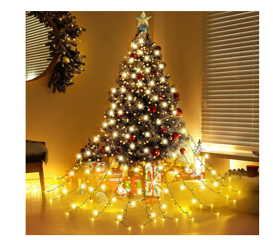 Christmas Tree Light Curtain 400 LEDs 16 Strands Christmas