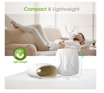 Electric Hand Massager for Palm Massage – 3 Levels of Air Compression and Heating for Relaxation and Pain Relief