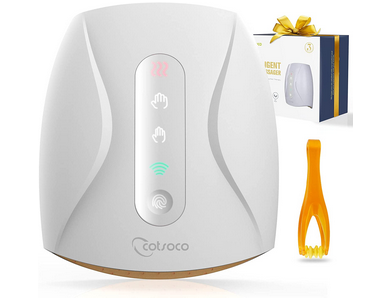 Electric Hand Massager for Palm Massage – 3 Levels of Air Compression and Heating for Relaxation and Pain Relief