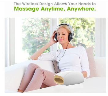 Electric Hand Massager for Palm Massage – 3 Levels of Air Compression and Heating for Relaxation and Pain Relief