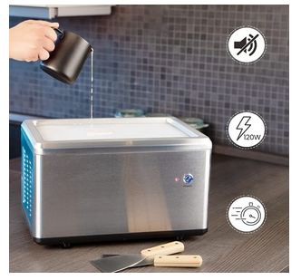 Ice Cream Machine, Prepares Delicious Ice Cream in Just 3 Minutes for Quick and Easy Frozen Treats