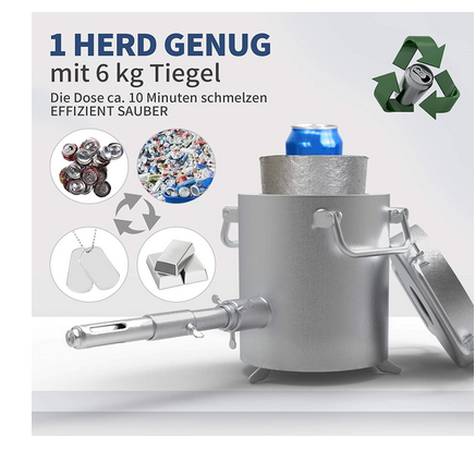 Melting Stove Kits, Made of 304 Stainless Steel Barrel