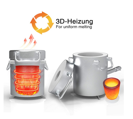 Melting Stove Kits, Made of 304 Stainless Steel Barrel