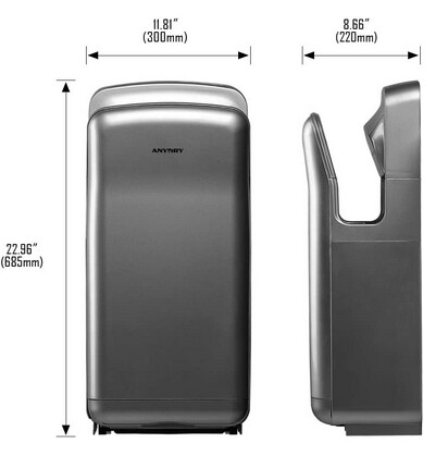 Commercial Electric Hand Dryer, Super Powerful, Dries Hands in 7-10 Seconds. Fast, Energy-Efficient, and Durable for High-Traffic Locations like Restrooms, Offices, and Commercial Spaces.