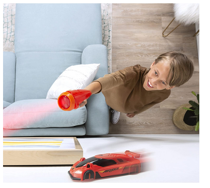 Racing Car with Laser Remote,Drives on Walls and Ceilings, Red