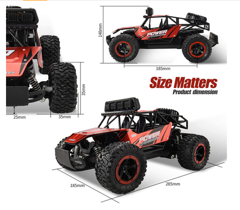 Toy Grade Vehicle Truck Crawler with Two Rechargeable Batteries for Kids and Adults