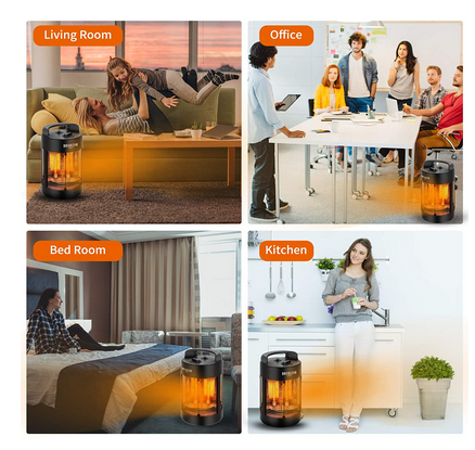 Infrared Standing Heater 700W with 360° Rotation, 4 Modes for Energy Saving and Efficient Heating