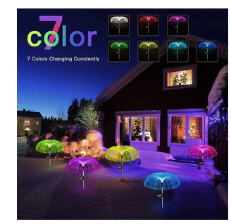 Garden Solar Fireworks Lights, Color-Changing Waterproof LED Outdoor Decoration for Pathway, Patio, and Lawn