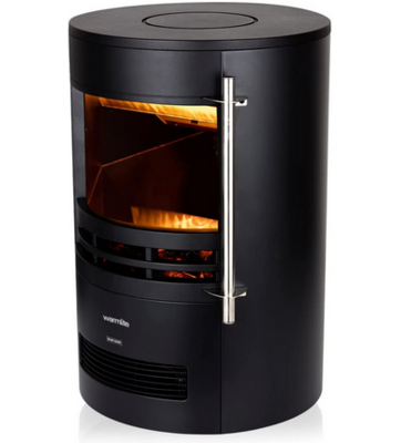 Stove with Two Heat Settings, Realistic LED Flame Effect, 2000W
