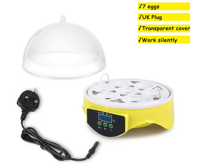 Mini Egg Incubator 7 Eggs Temperature Control
