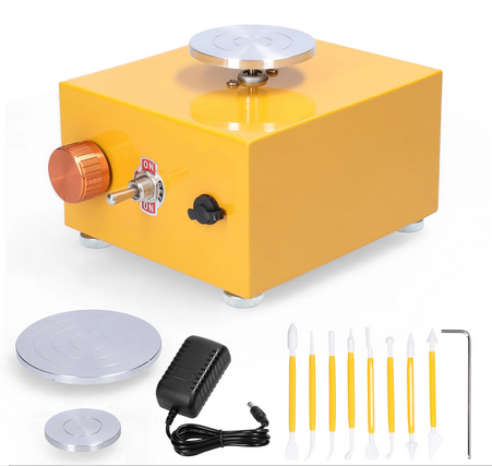 Children&#39;s Electric Pottery Machine, DIY Craft Kit for Kids, Creative Pottery Wheel Toy