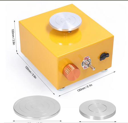 Children&#39;s Electric Pottery Machine, DIY Craft Kit for Kids, Creative Pottery Wheel Toy