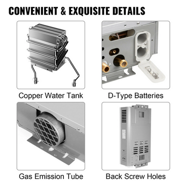 6L/8L/10L/12L/16L/18L/20L Gas Water Heater Capacities for Efficient Hot Water Supply