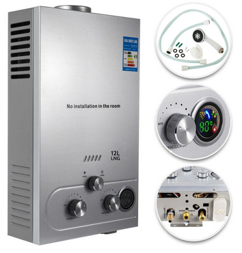 12L Propane Gas Hot Water Heater – Efficient Tankless Water Heater for Instant Hot Water