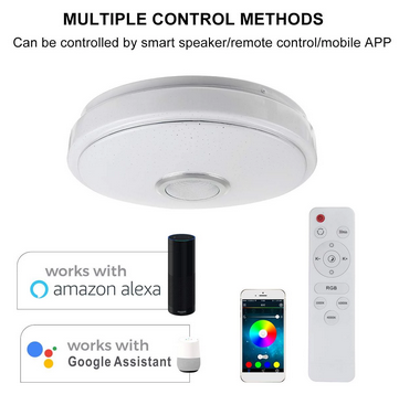 Smart Bedroom Ceiling Lamp with Remote Control – Modern Dimmable Lighting for Bedroom