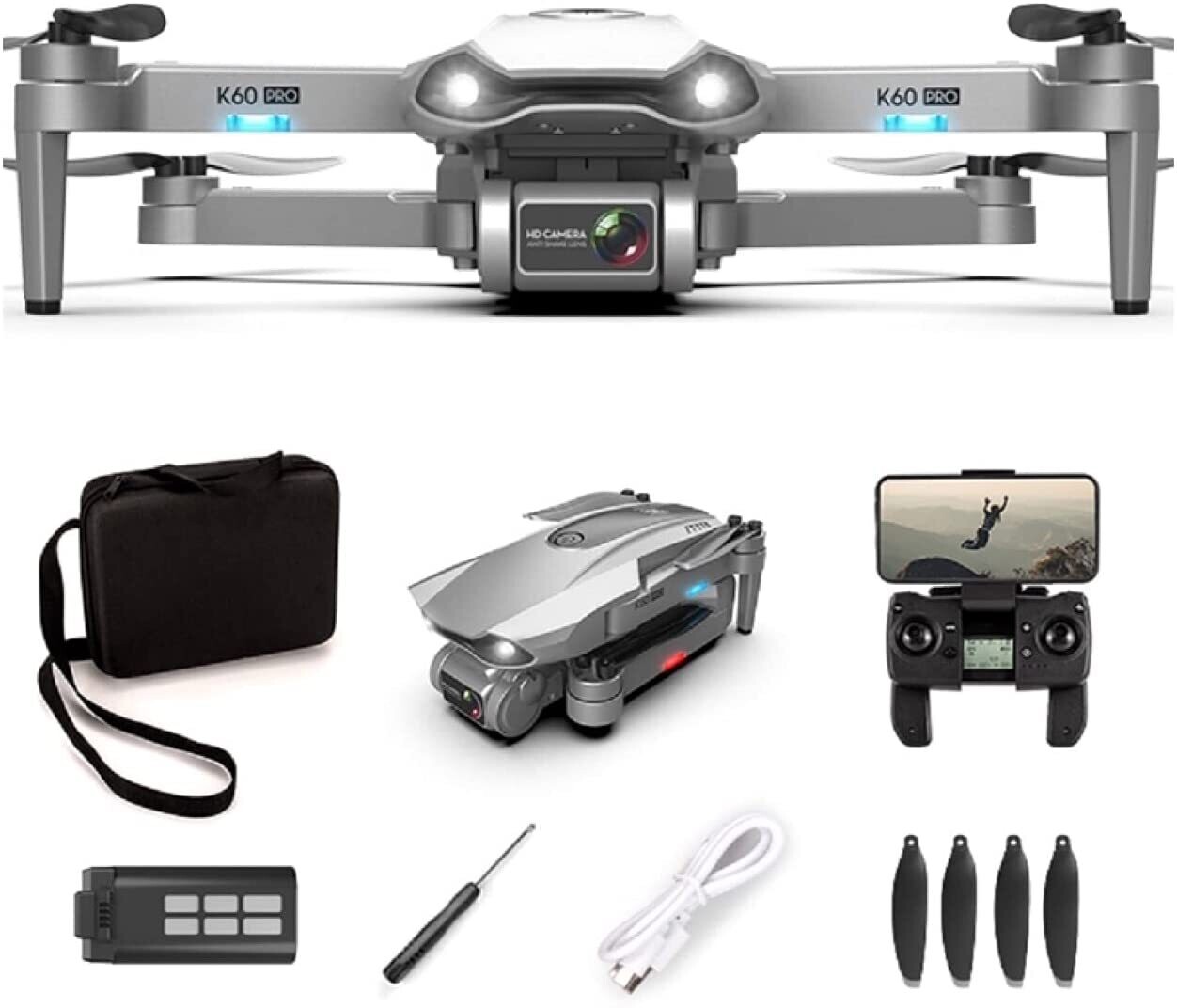GPS Professional Drone with 6K Dual Camera