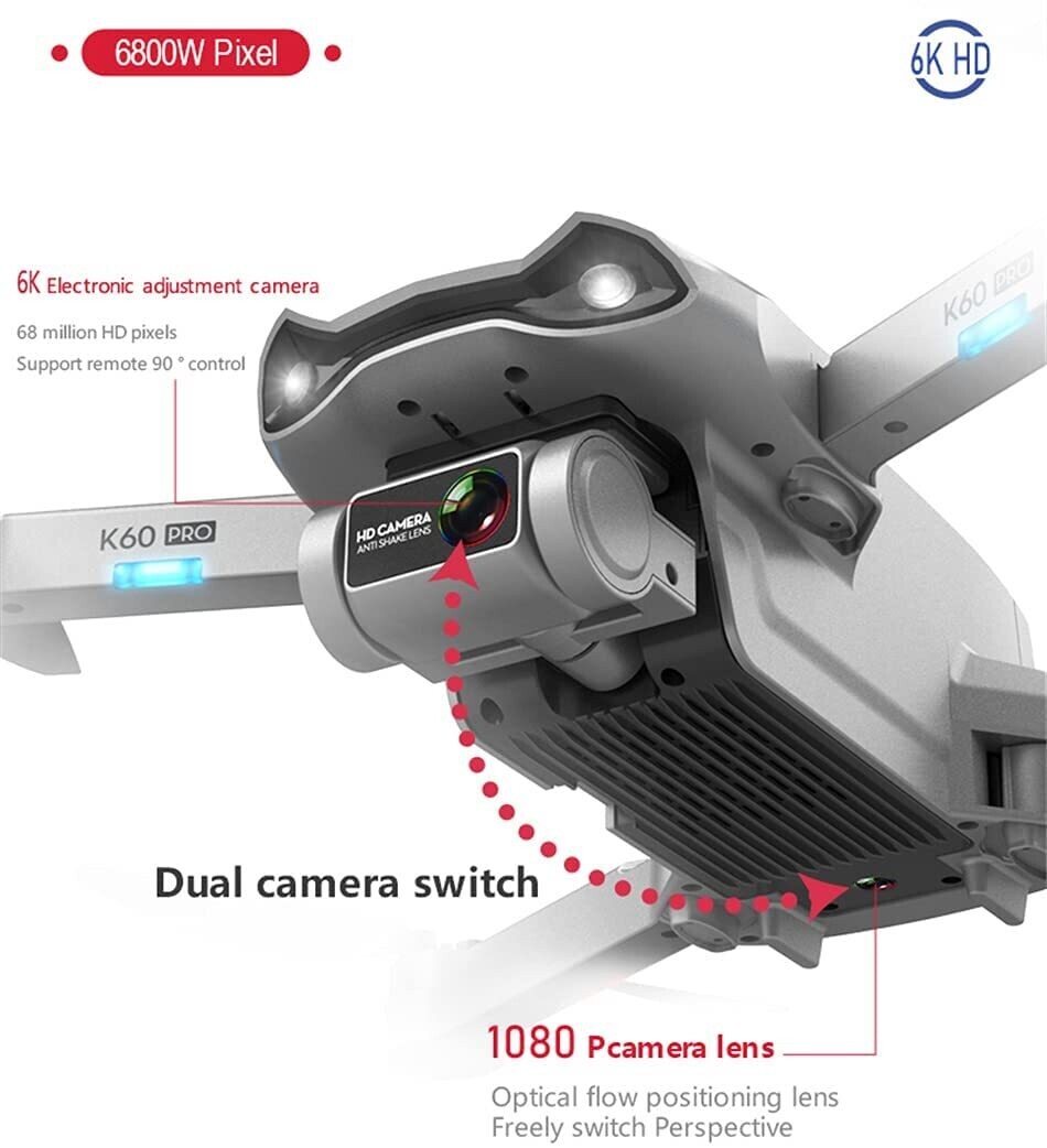 GPS Professional Drone with 6K Dual Camera for High-Resolution Aerial Photography and Stable Flight