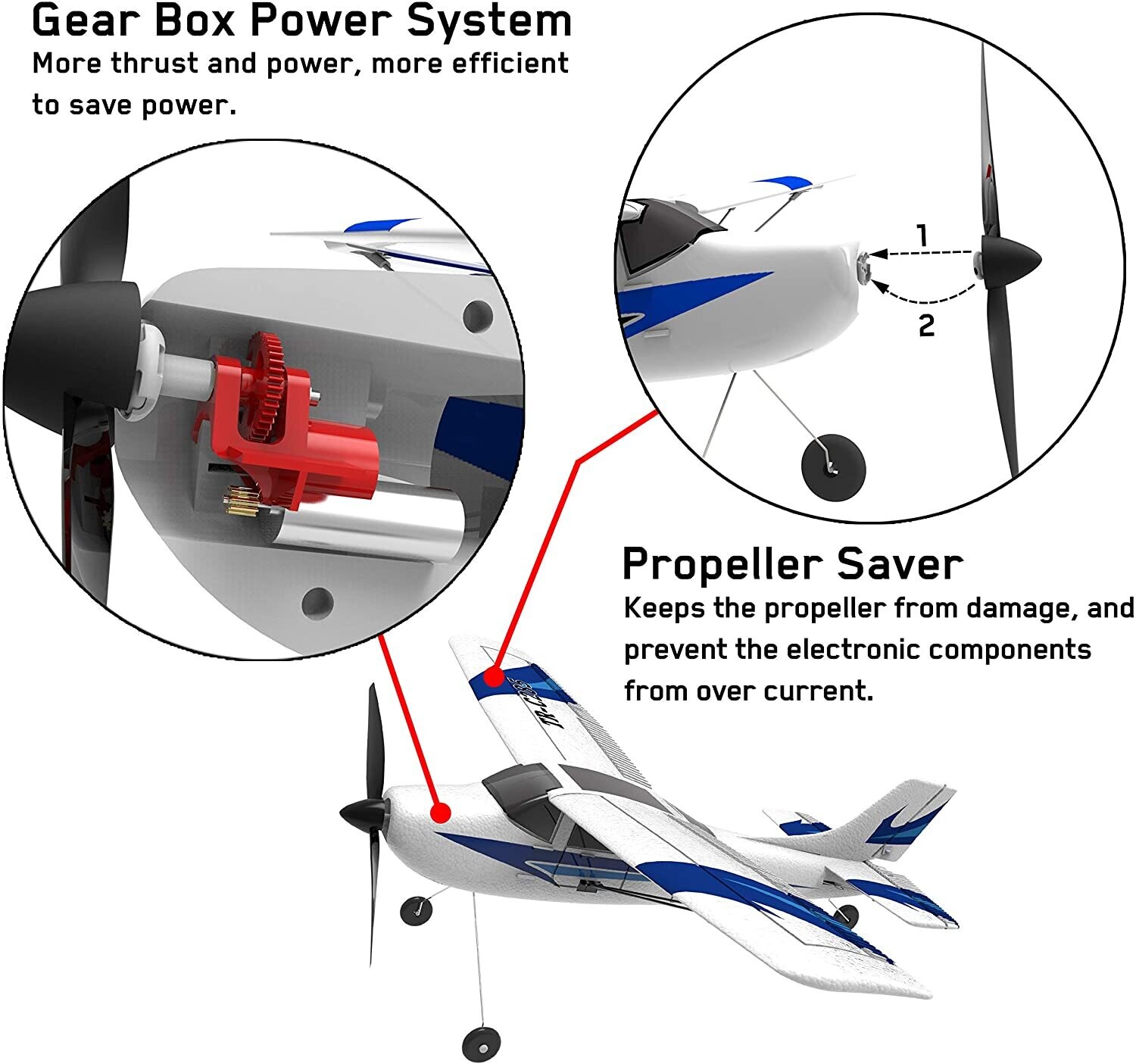 RC Aeroplane 3 Channel Remote Control