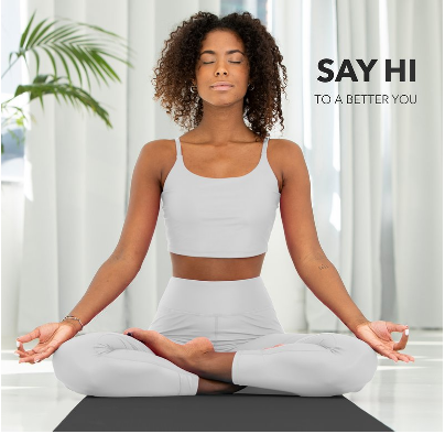 Gymnastics, Yoga &amp; Fitness Mat for Home Workout, Exercise, and Pilates with Non-Slip Surface