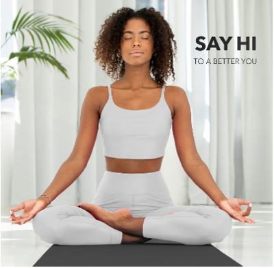 Gymnastics, Yoga & Fitness Mat for Home Workout, Exercise, and Pilates with Non-Slip Surface