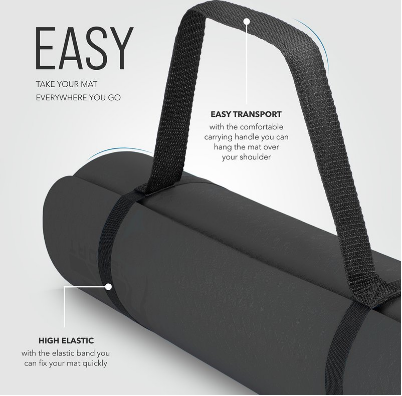 Gymnastics, Yoga &amp; Fitness Mat for Home Workout, Exercise, and Pilates with Non-Slip Surface