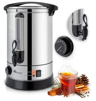 Mulled Wine Cooker Stainless Steel Mulled Wine Kettle, Mulled Wine Machine, Hot Drinks, Automatic Hot Water Dispenser