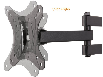TV wall mount LCD / plasma tiltable pivotable LED 3D 14 - 30 inch