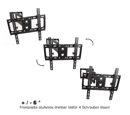 TV wall mount LCD/plasma tiltable pivotable LED LCD 32–80 inch