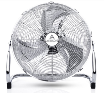 Floor Fan 100W 40cm Powerful Wind Machine with Adjustable Speed and Oscillation for Home and Office Cooling