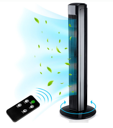 Tower Fan 45 W with Remote Control Pedestal Fan