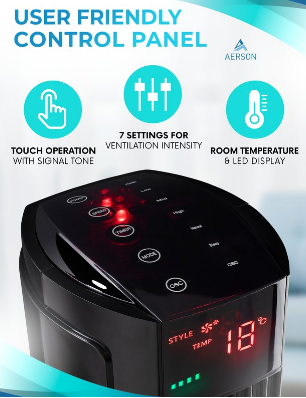 Tower Fan 45 W with Remote Control Pedestal Fan