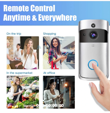 Smart Wifi Video Doorbell Intercom PIR Detection ,Camera Night Vision, Cloud Storage