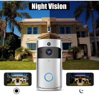 Smart Wifi Video Doorbell Intercom PIR Detection ,Camera Night Vision, Cloud Storage