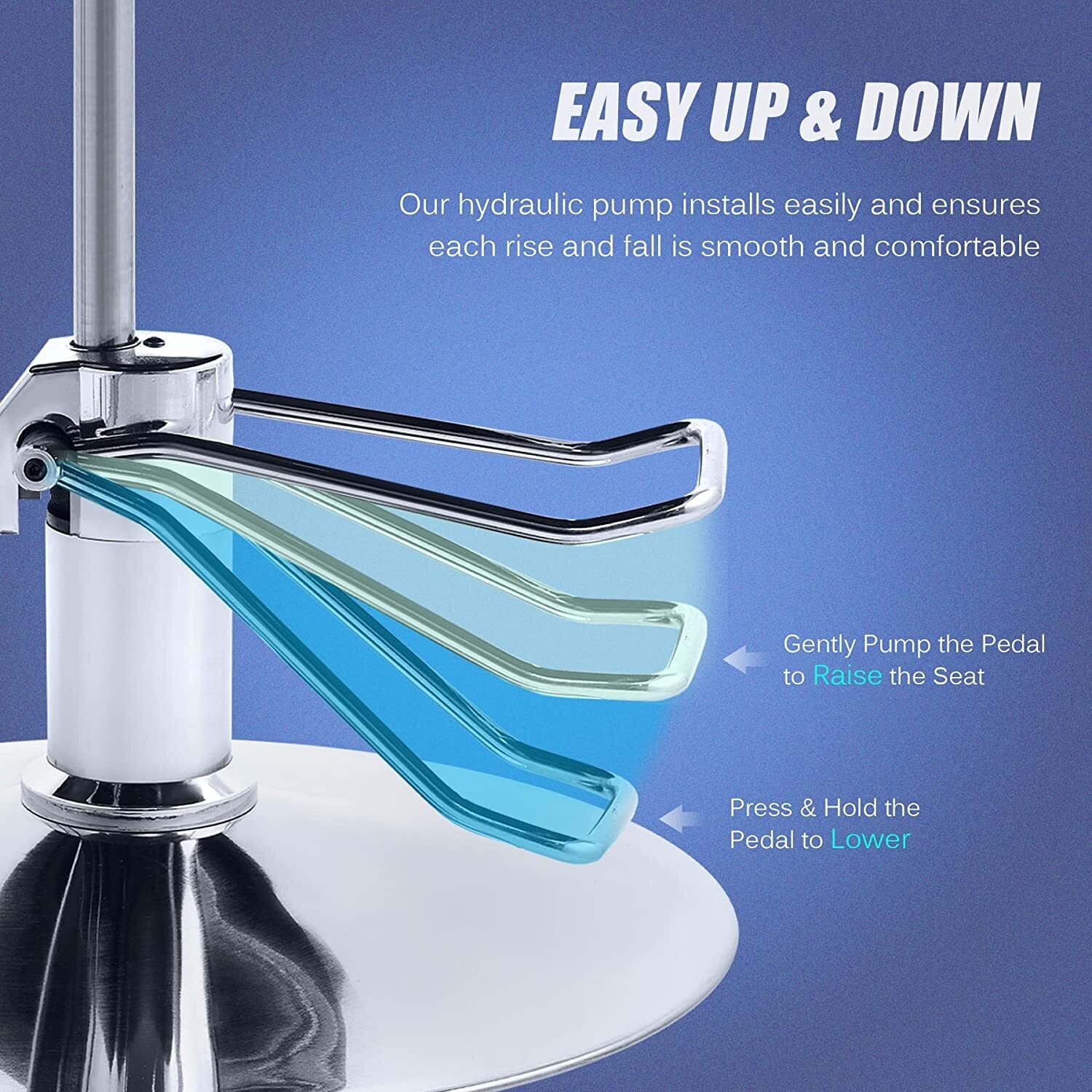 Classic Barber Chair Height Adjustable Hydraulic Operating Chair for Hairdressing, Salon Equipment
