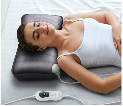 Electric Heating Pad with Filling 100W – Soothing Pain Relief for Back, Shoulder, and Neck with Adjustable Heat Settings