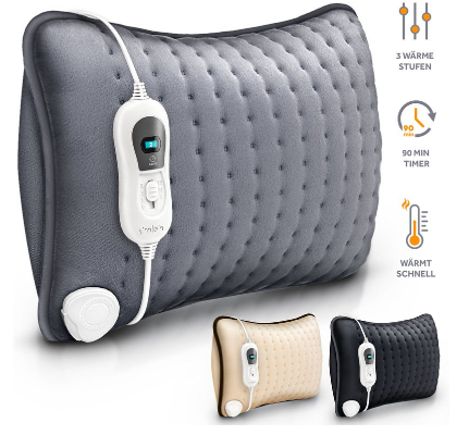 Electric Heating Pad with Filling 100W – Soothing Pain Relief for Back, Shoulder, and Neck with Adjustable Heat Settings